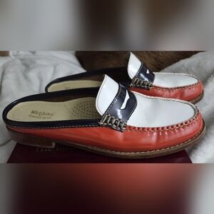 Weejuns Women's Two-Tone Loafers - Red and White